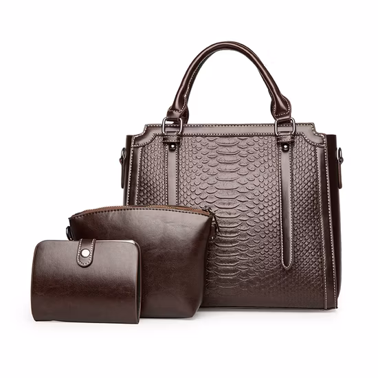 Classic Women Contrast Color Leather Shoulder Handbags Bag for Women Female Ladies Hand Bags