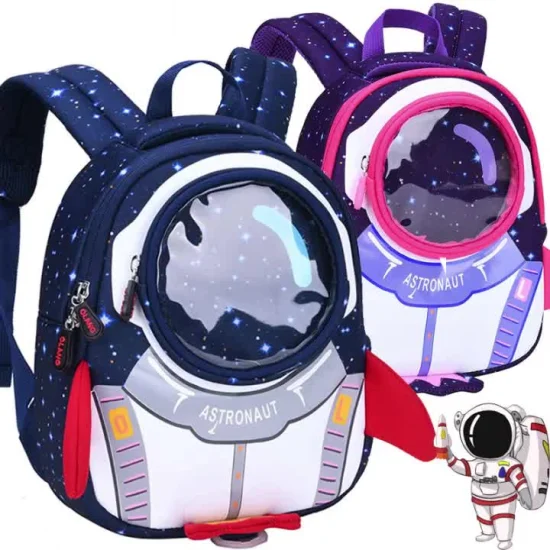 China Großhandel Hersteller Attraktive neue Rucksacktasche Spaceman Rucksack Kinder Eimertasche