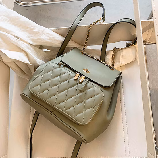 2022 Ankunft Mode Custom PU Leder Luxus Vintage Mini Eimer Damen Rucksack für Frauen