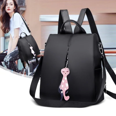 2021 neue Nylon Rucksack Weiblichen Beutel Koreanische Version des Trends der Einfachen Reinen Farbe Wilden Oxford Tuch Freizeit Reise Rucksack