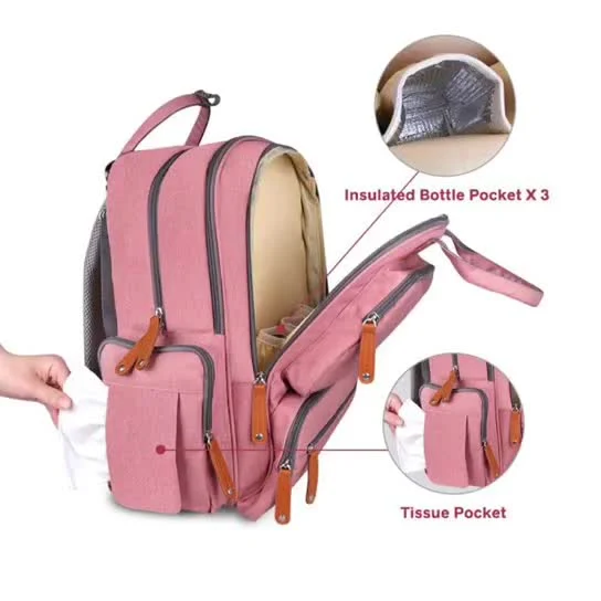 2023 neue Stil Mama Windel Tasche Tragbare Windel Rucksack Outdoor Baby Windel Tasche